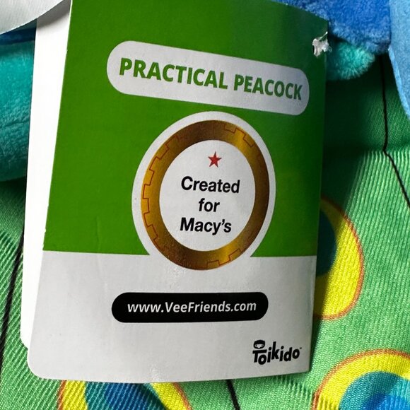 VeeFriends Practical Peacock Plush Collectible Toy 14+ Created for Macy’s - Picture 9 of 10